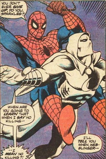 spider-man versus Moon Knight