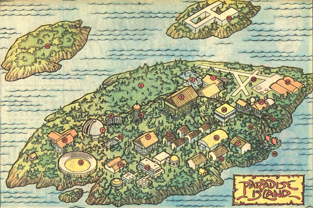 paradise island map